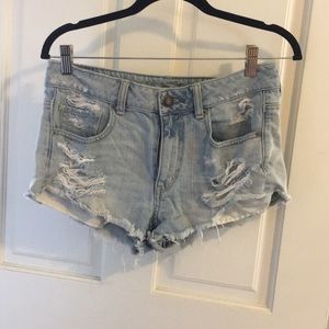 High waisted American eagle jean shorts